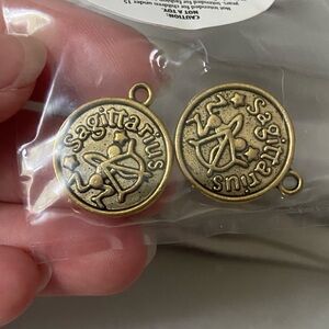 💙10 for $10💙Designs By Me Sagittarius Zodiac 2 Pack Charms CC